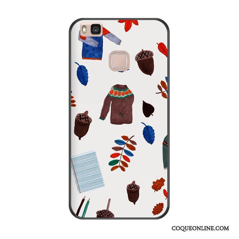 Huawei G9 Lite Étui Jeunesse Coque Silicone Blanc De Téléphone Dessin Animé