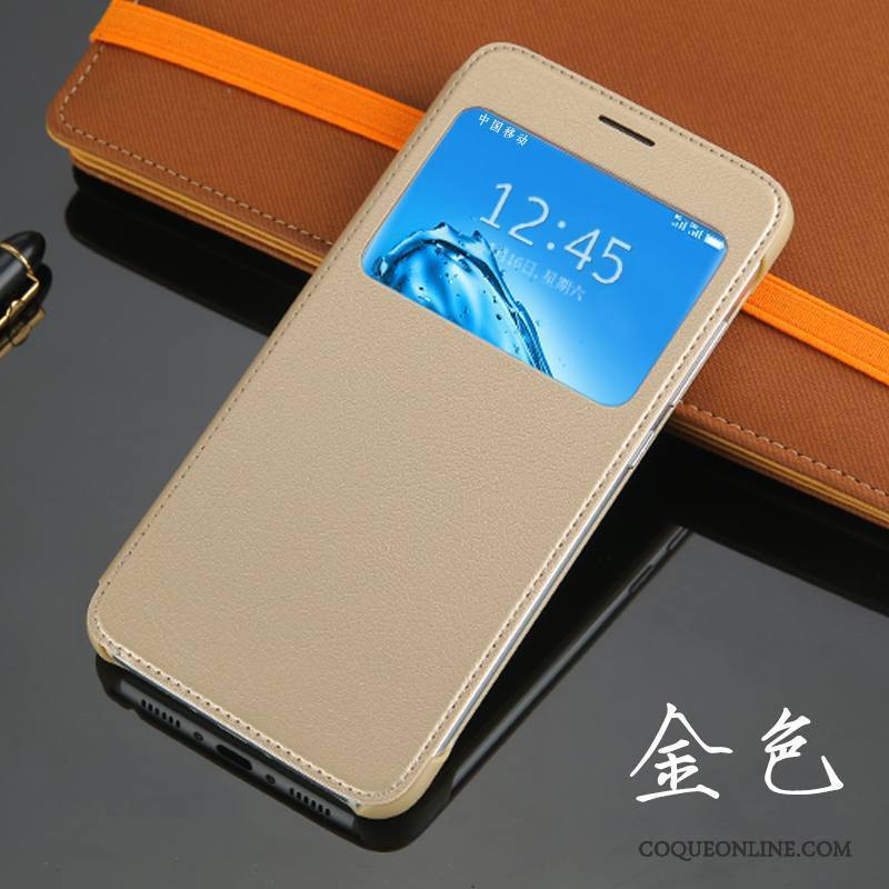 Huawei G9 Plus Blanc Coque De Téléphone Clamshell Téléphone Portable Étui Incassable Étui En Cuir
