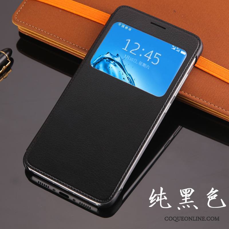 Huawei G9 Plus Blanc Coque De Téléphone Clamshell Téléphone Portable Étui Incassable Étui En Cuir