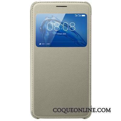 Huawei G9 Plus Coque De Téléphone Housse Étui En Cuir Dormance Blanc Protection Incassable