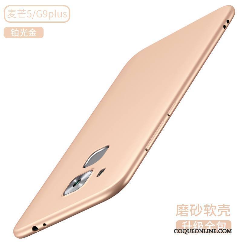 Huawei G9 Plus Coque De Téléphone Incassable Rose Protection Silicone Étui Fluide Doux