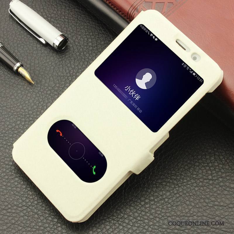 Huawei G9 Plus Coque De Téléphone Étui Étui En Cuir Bleu Tout Compris Clamshell Téléphone Portable