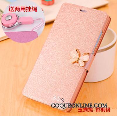 Huawei G9 Plus Coque Incassable Clamshell Tendance Étui En Cuir Protection Rouge