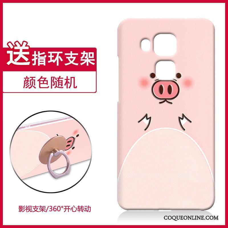 Huawei G9 Plus Coque Incassable Étui Fluide Doux Difficile Protection Rose