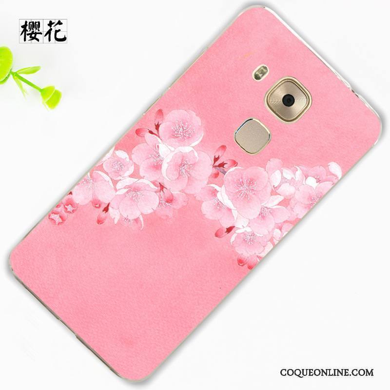 Huawei G9 Plus Coque Protection Ornements Suspendus Étui De Téléphone Rose Tendance