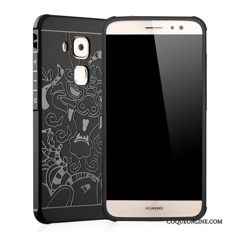 Huawei G9 Plus Coque Silicone Incassable Étui Protection Gris Téléphone Portable