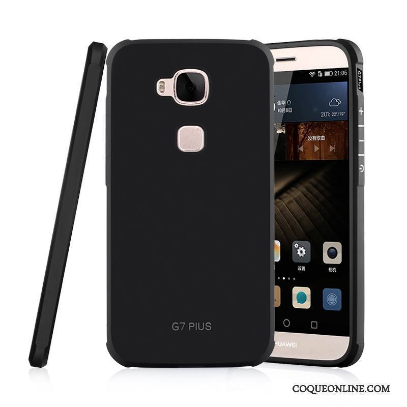 Huawei G9 Plus Coque Silicone Incassable Étui Protection Gris Téléphone Portable