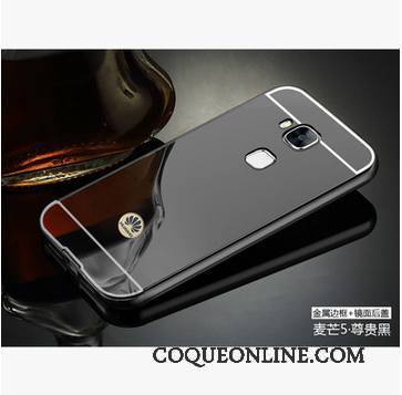 Huawei G9 Plus Couvercle Arrière Border Métal Miroir Étui Coque Or Rose