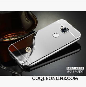 Huawei G9 Plus Couvercle Arrière Border Métal Miroir Étui Coque Or Rose