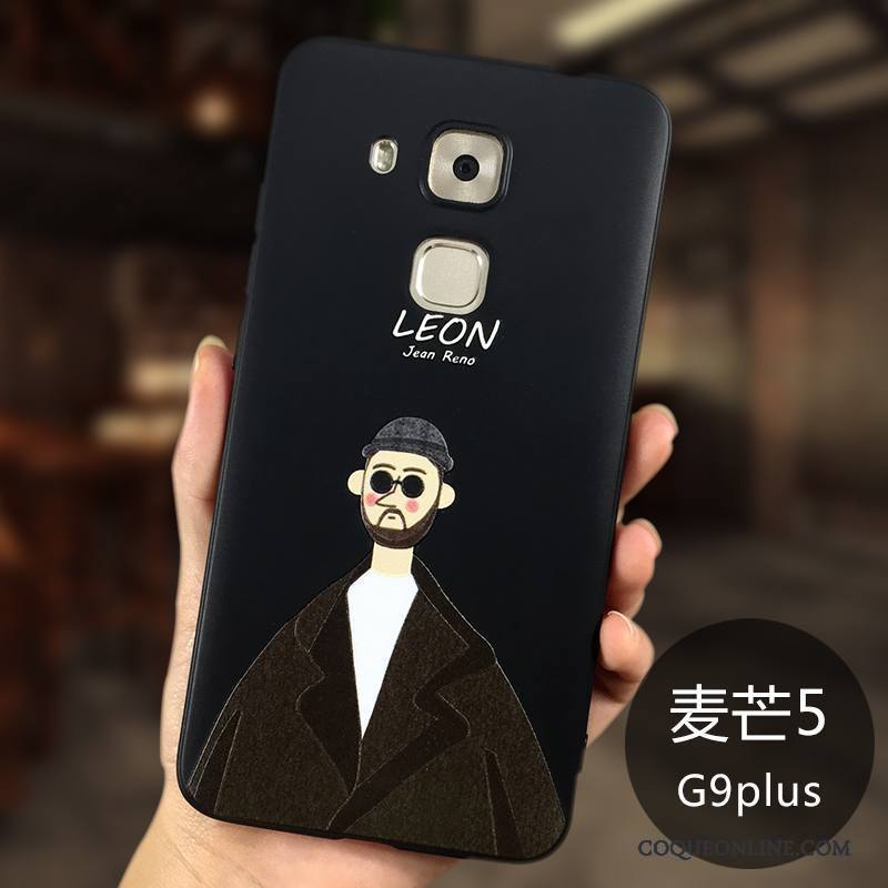 Huawei G9 Plus Incassable Coque De Téléphone Très Mince Étui Noir Silicone Protection