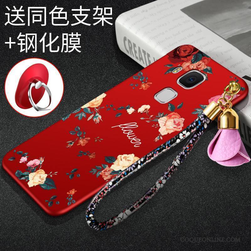 Huawei G9 Plus Incassable Créatif Rouge Fluide Doux Silicone Coque De Téléphone Tout Compris