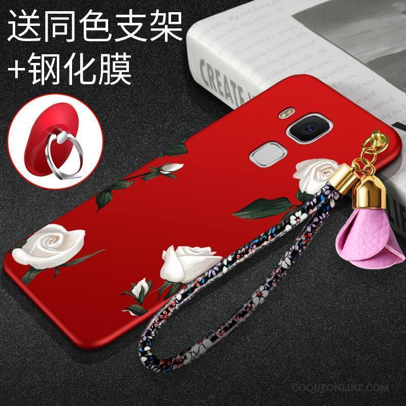 Huawei G9 Plus Incassable Créatif Rouge Fluide Doux Silicone Coque De Téléphone Tout Compris