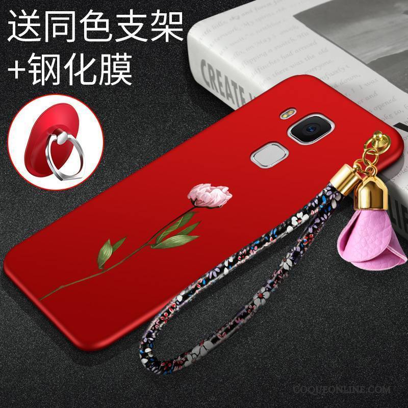 Huawei G9 Plus Incassable Créatif Rouge Fluide Doux Silicone Coque De Téléphone Tout Compris