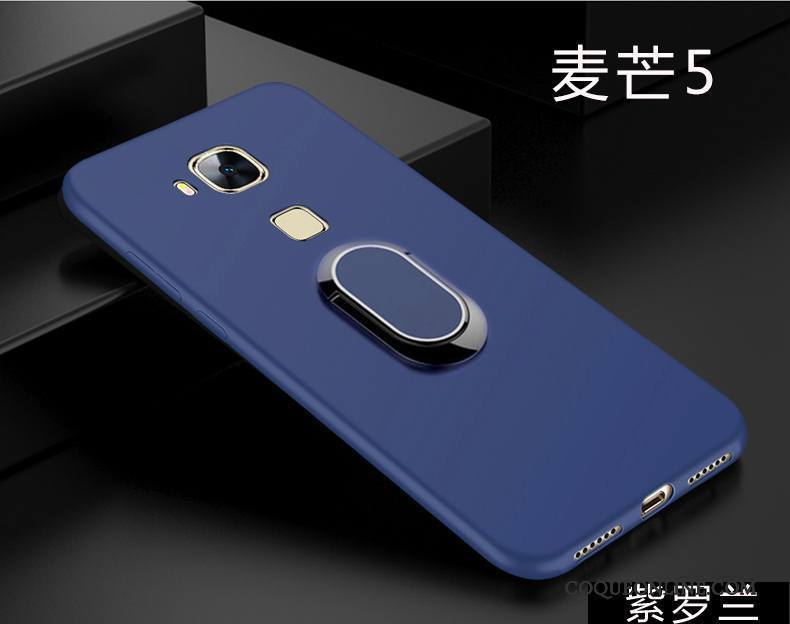 Huawei G9 Plus Incassable Tout Compris Noir Fluide Doux Étui Coque De Téléphone Délavé En Daim