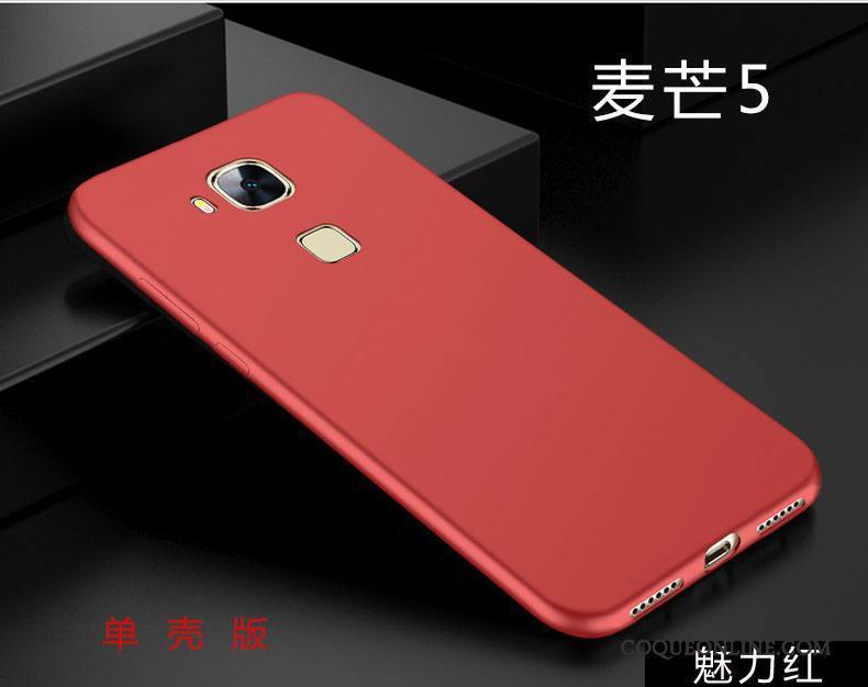 Huawei G9 Plus Incassable Tout Compris Noir Fluide Doux Étui Coque De Téléphone Délavé En Daim