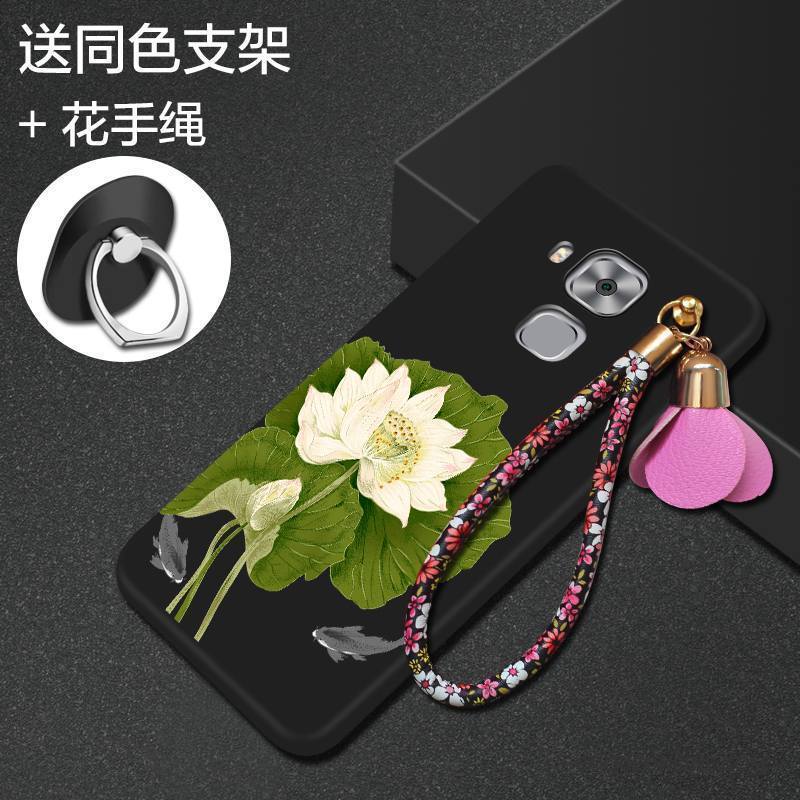 Huawei G9 Plus Noir Fluide Doux Silicone Coque De Téléphone Incassable Tendance Étui