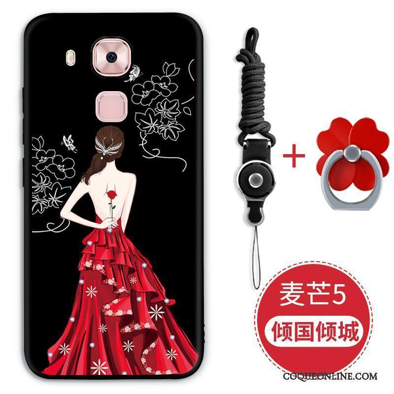 Huawei G9 Plus Noir Incassable Coque De Téléphone Fluide Doux Silicone Protection Étui
