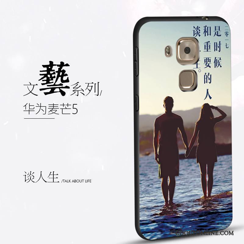 Huawei G9 Plus Ornements Suspendus Violet Étui Coque De Téléphone Personnalité Silicone Protection