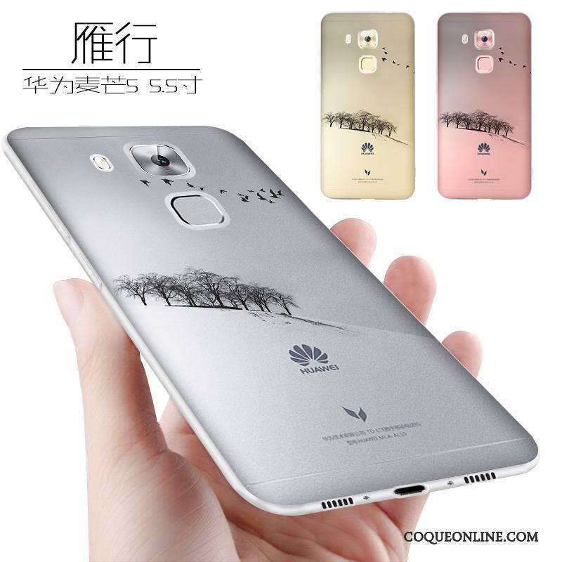 Huawei G9 Plus Personnalité Créatif Coque De Téléphone Délavé En Daim Rose Silicone Fluide Doux
