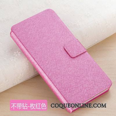 Huawei G9 Plus Protection Coque De Téléphone Étui Clamshell Étui En Cuir Rose