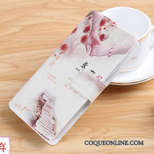 Huawei G9 Plus Protection Coque De Téléphone Étui Clamshell Étui En Cuir Rose