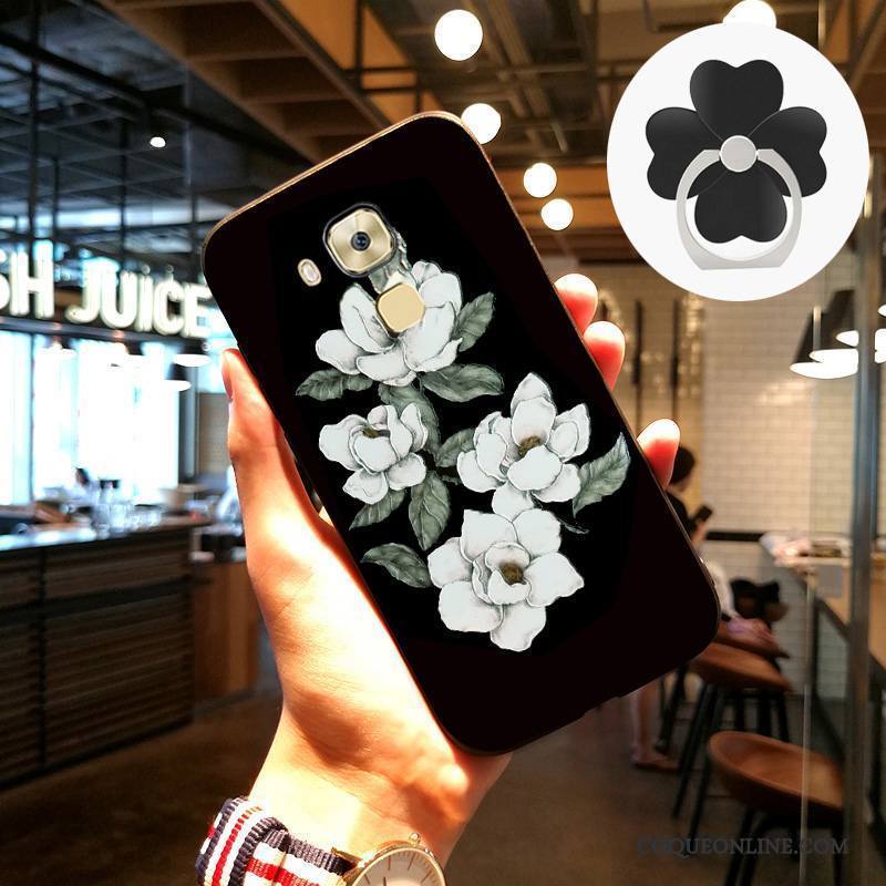 Huawei G9 Plus Protection Gaufrage Art Incassable Coque De Téléphone Rose Tendance