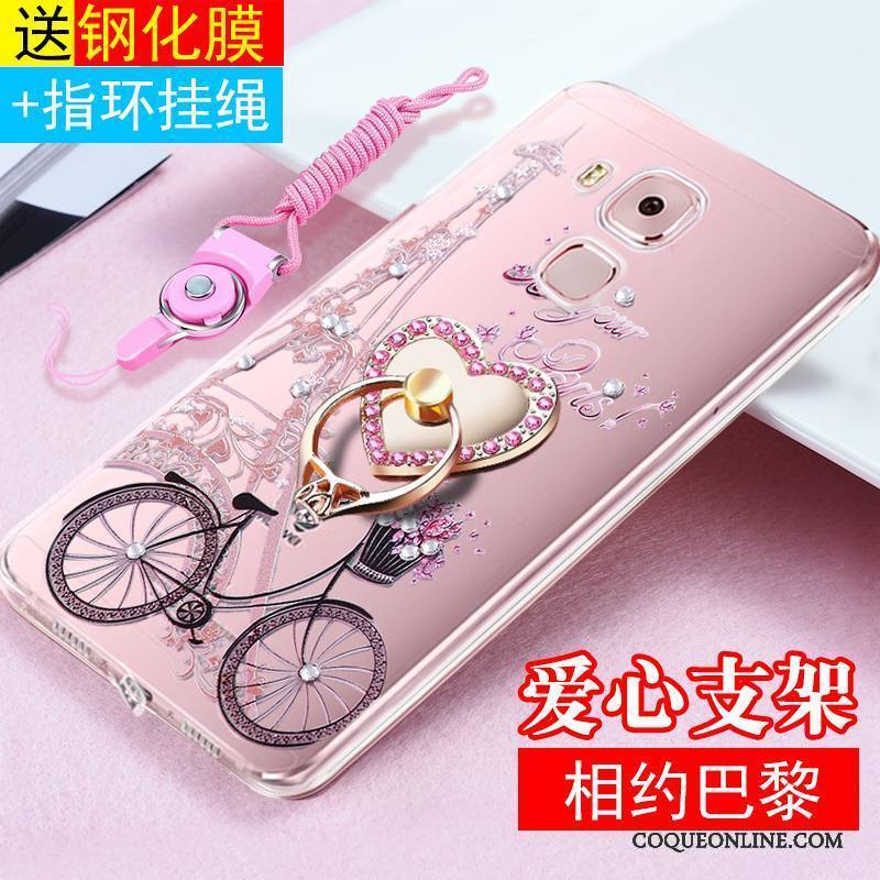 Huawei G9 Plus Protection Ornements Suspendus Fluide Doux Transparent Coque De Téléphone Tout Compris Étui