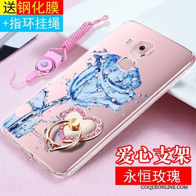 Huawei G9 Plus Protection Ornements Suspendus Fluide Doux Transparent Coque De Téléphone Tout Compris Étui