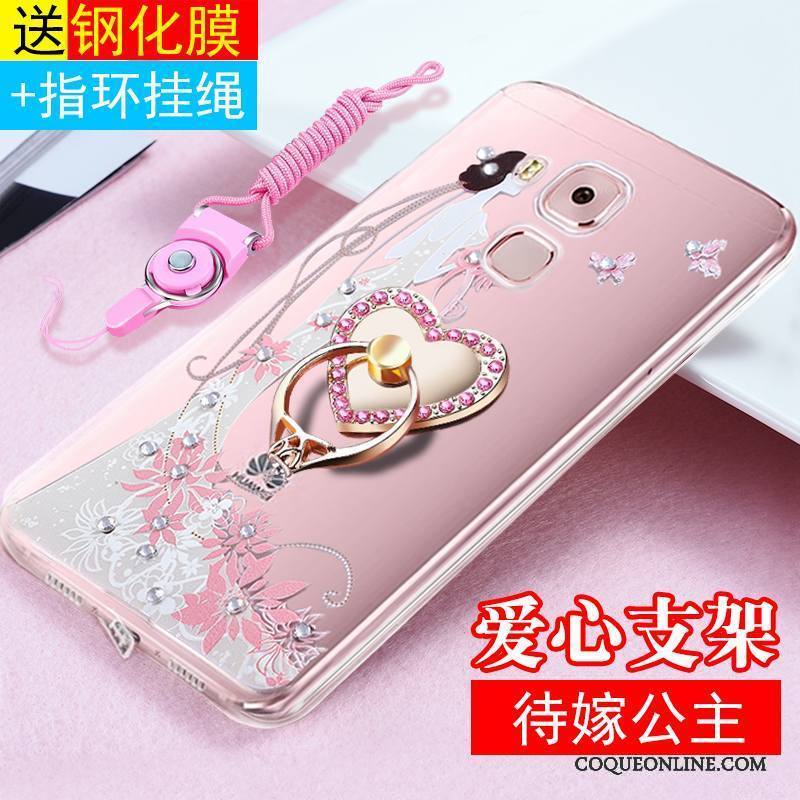 Huawei G9 Plus Protection Ornements Suspendus Fluide Doux Transparent Coque De Téléphone Tout Compris Étui