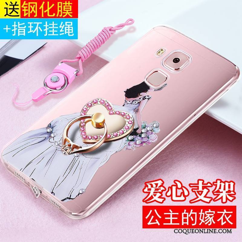 Huawei G9 Plus Protection Ornements Suspendus Fluide Doux Transparent Coque De Téléphone Tout Compris Étui