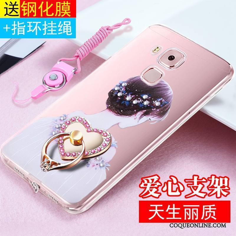 Huawei G9 Plus Protection Ornements Suspendus Fluide Doux Transparent Coque De Téléphone Tout Compris Étui