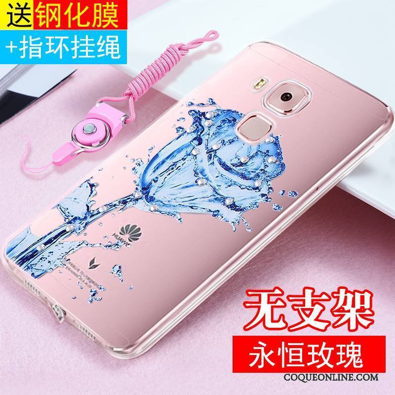 Huawei G9 Plus Protection Ornements Suspendus Fluide Doux Transparent Coque De Téléphone Tout Compris Étui