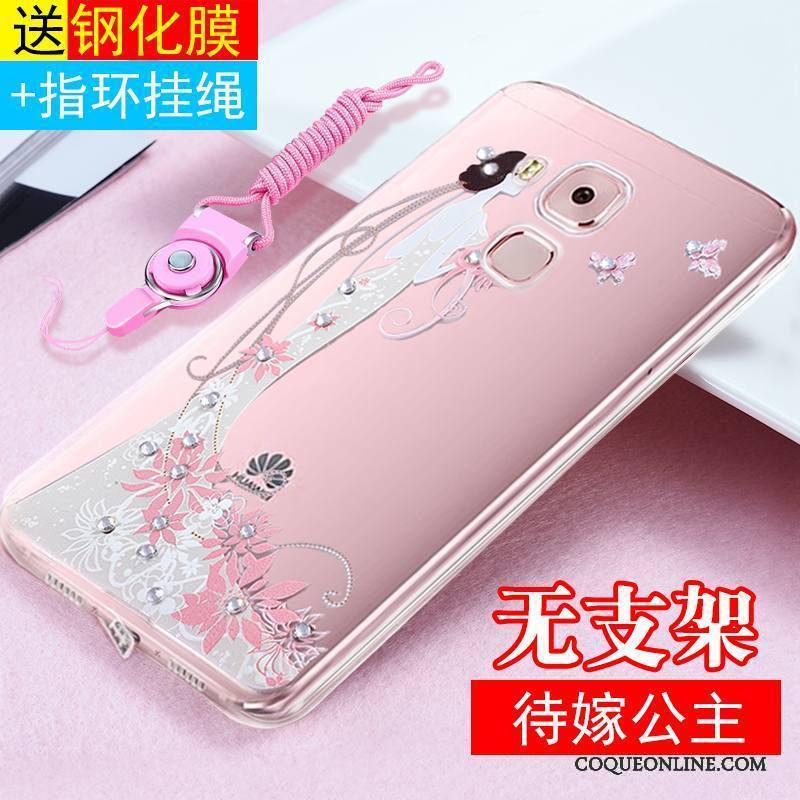 Huawei G9 Plus Protection Ornements Suspendus Fluide Doux Transparent Coque De Téléphone Tout Compris Étui