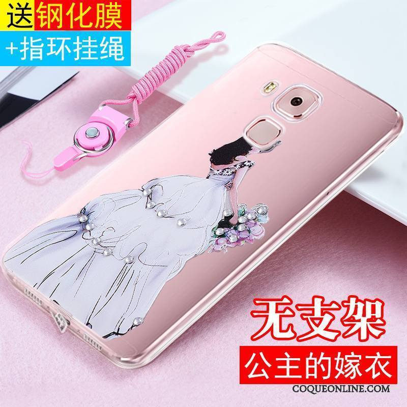 Huawei G9 Plus Protection Ornements Suspendus Fluide Doux Transparent Coque De Téléphone Tout Compris Étui