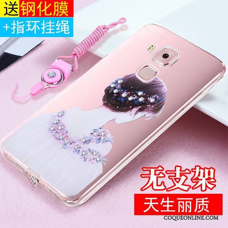 Huawei G9 Plus Protection Ornements Suspendus Fluide Doux Transparent Coque De Téléphone Tout Compris Étui