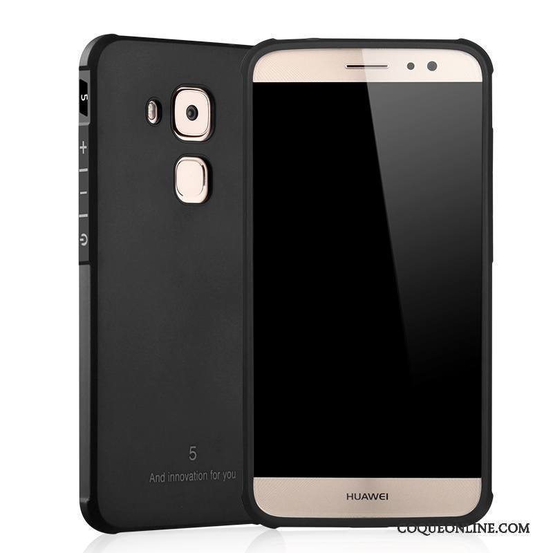 Huawei G9 Plus Pu Silicone Gris Étui Protection Fluide Doux Coque De Téléphone