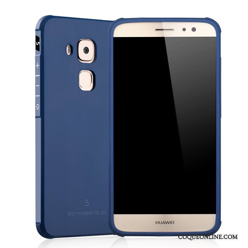 Huawei G9 Plus Pu Silicone Gris Étui Protection Fluide Doux Coque De Téléphone