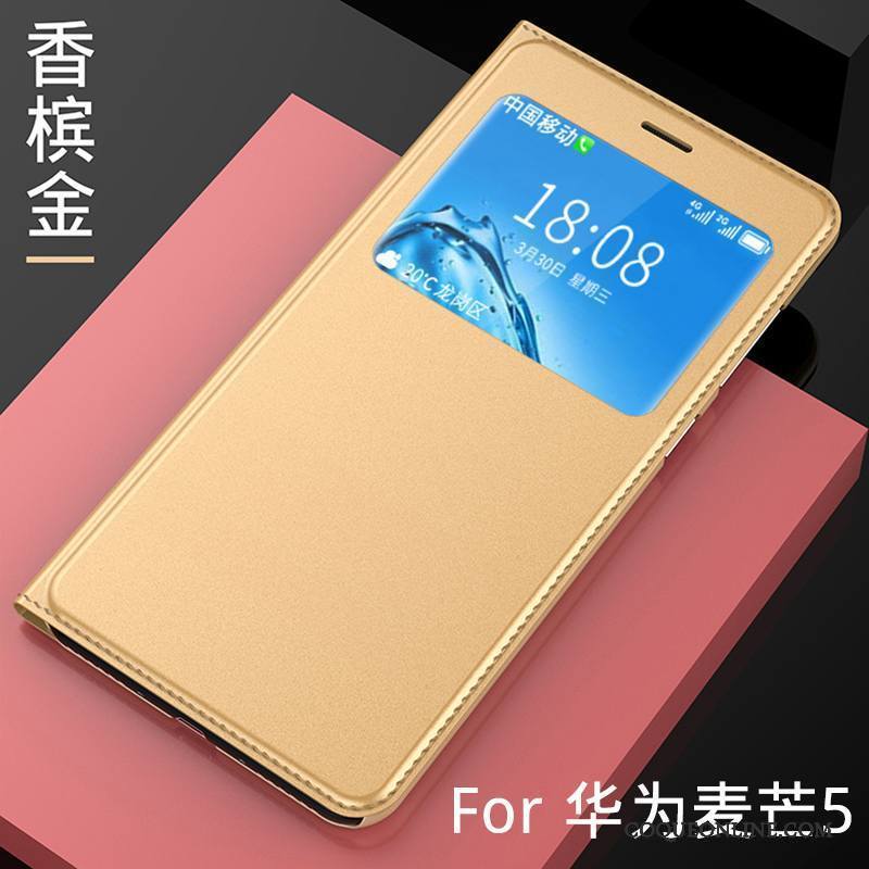 Huawei G9 Plus Rose Coque De Téléphone Étui En Cuir Tendance Protection Housse Incassable