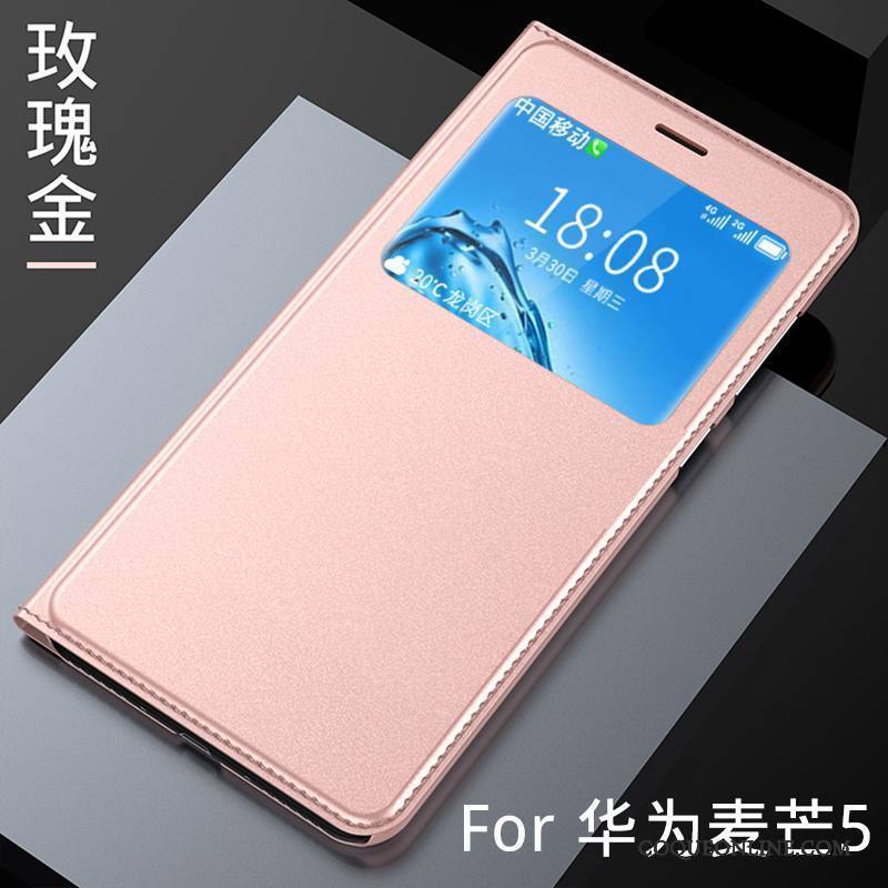 Huawei G9 Plus Rose Coque De Téléphone Étui En Cuir Tendance Protection Housse Incassable