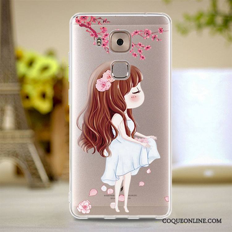 Huawei G9 Plus Rouge Rose Silicone Coque De Téléphone Étui Tout Compris Fluide Doux