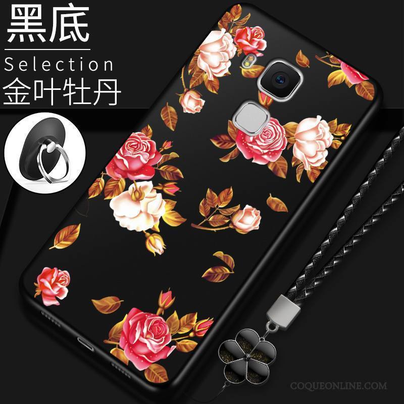 Huawei G9 Plus Silicone Noir Protection Étui Coque Fluide Doux Incassable