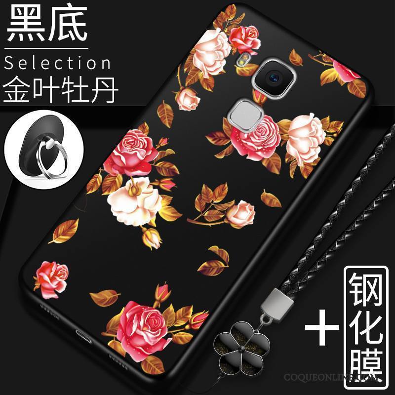 Huawei G9 Plus Silicone Noir Protection Étui Coque Fluide Doux Incassable