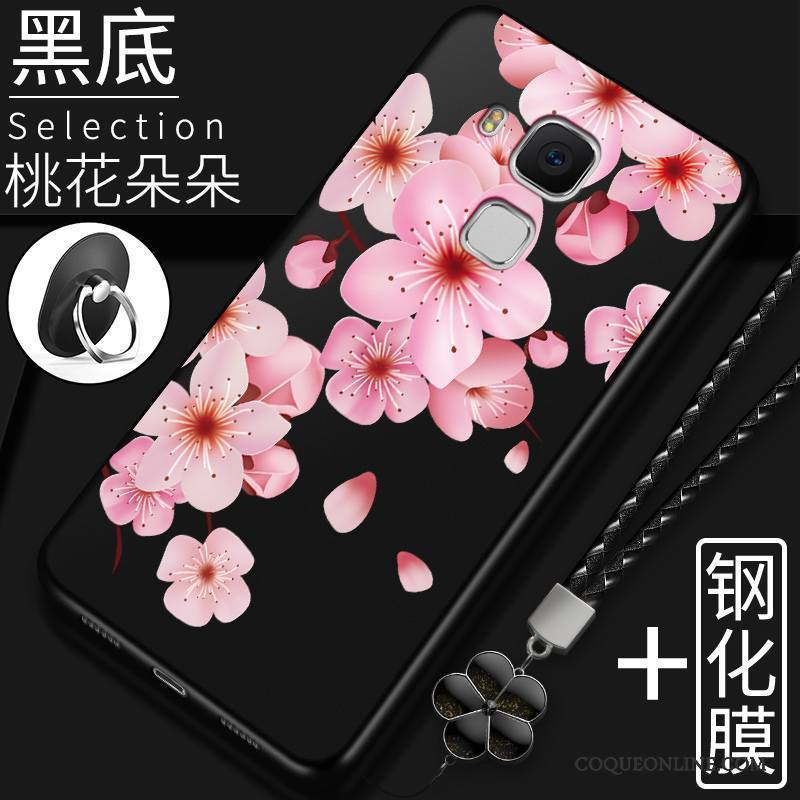 Huawei G9 Plus Silicone Noir Protection Étui Coque Fluide Doux Incassable