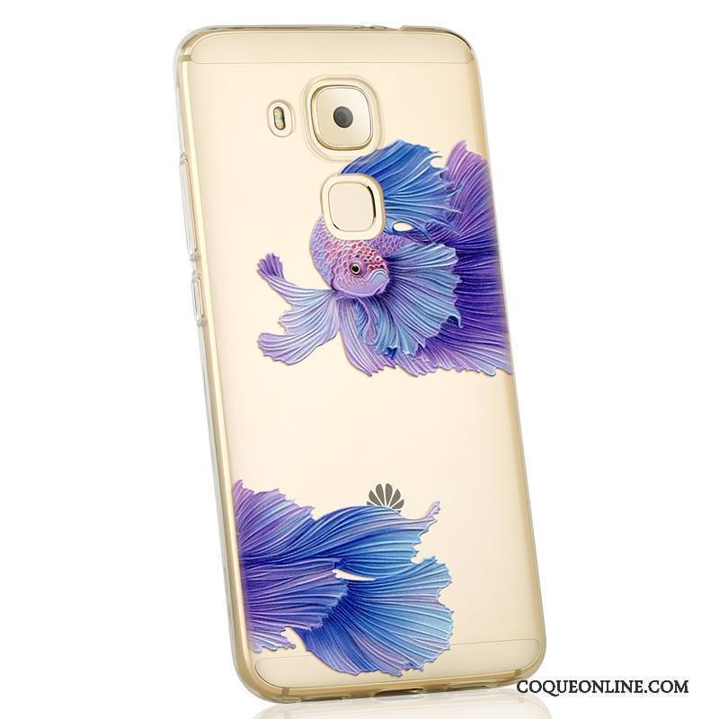 Huawei G9 Plus Silicone Personnalité Fluide Doux Créatif Étui Coque De Téléphone Violet