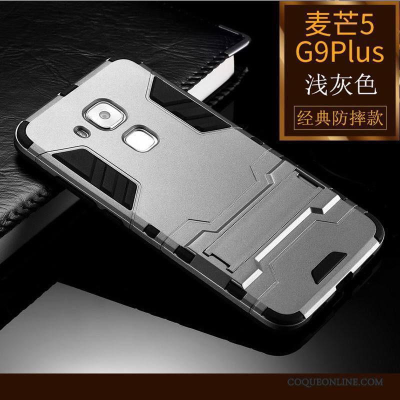 Huawei G9 Plus Silicone Tout Compris Étui Argent Coque De Téléphone Fluide Doux