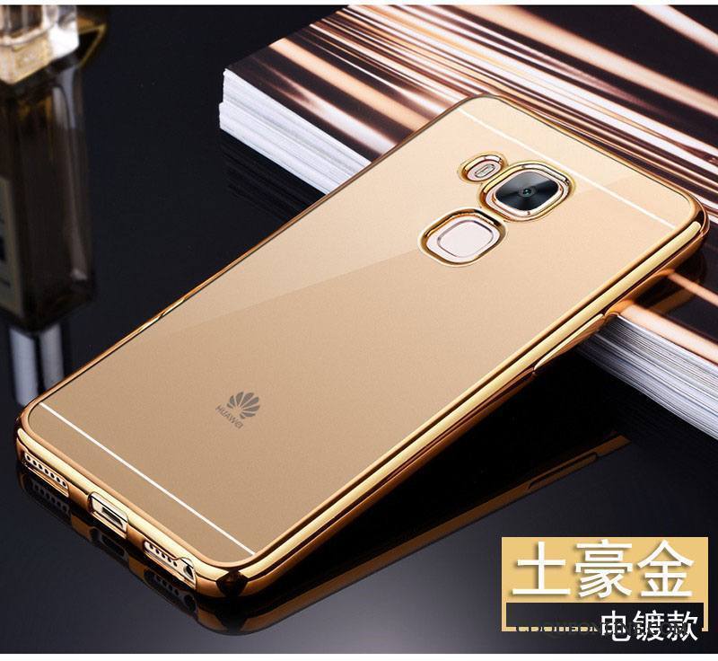 Huawei G9 Plus Tout Compris Silicone Coque Transparent Rose Étui Incassable