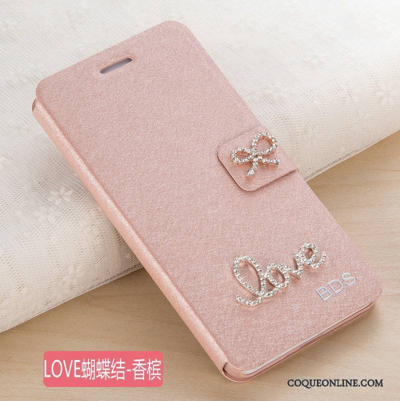 Huawei G9 Plus Étui En Cuir Protection Coque De Téléphone Rose Incassable