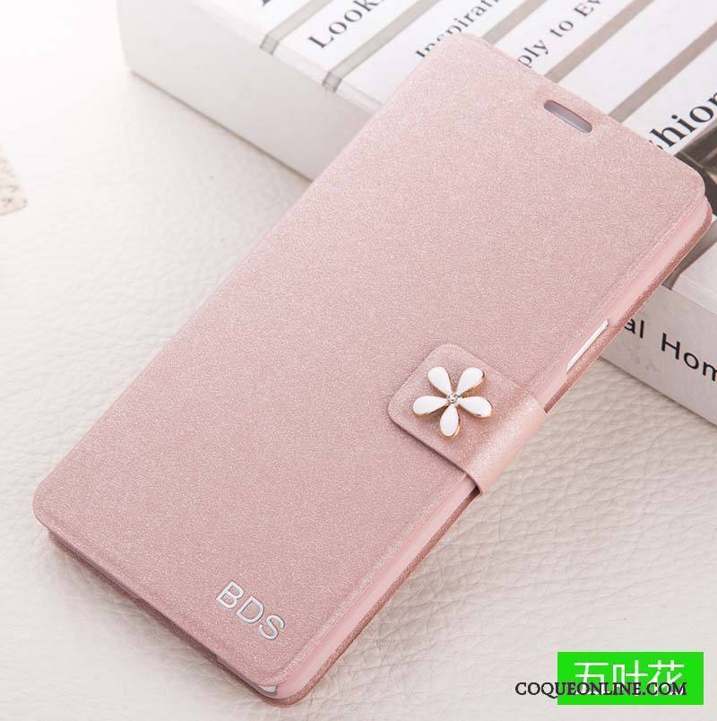 Huawei G9 Plus Étui En Cuir Protection Coque De Téléphone Rose Incassable