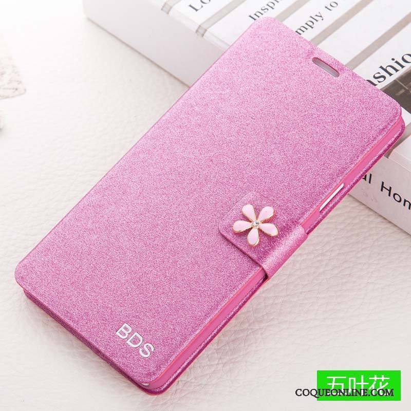 Huawei G9 Plus Étui En Cuir Protection Coque De Téléphone Rose Incassable