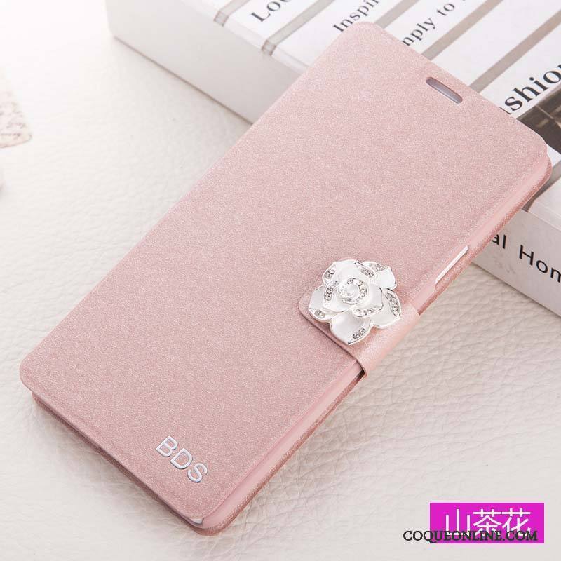 Huawei G9 Plus Étui En Cuir Protection Coque De Téléphone Rose Incassable